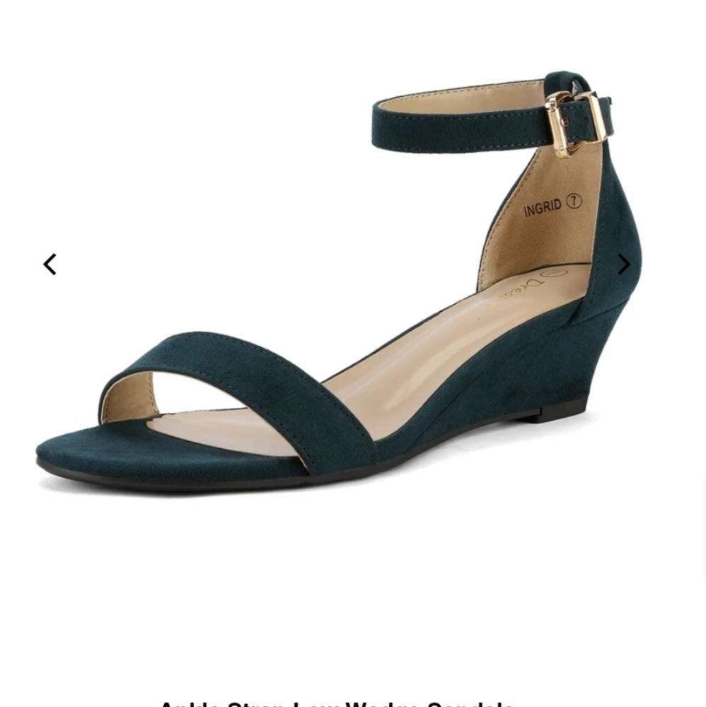 Dream pairs Ankle Strap Low Wedge Sandals